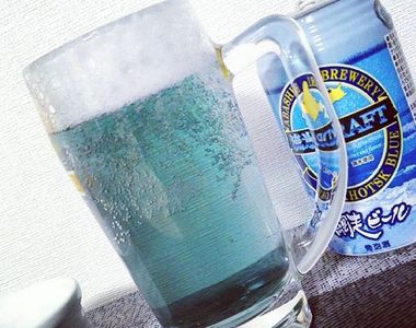 《北海道青色啤酒》「流氷ドラフト」給人一種藍色夏天的舒爽感
