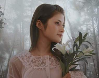 《蓋逼真油畫美少女》這就是把技能點滿了的境界嗎