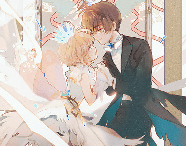 庫洛魔法使《人物塔羅牌風格繪圖》這畫風好美~太喜歡了