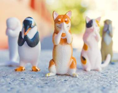 治癒系扭蛋《合掌祈福動物》可是一不小心就會變成...邪教團體XD