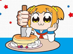 《POP TEAM EPIC 期間限定咖啡廳》裡面的服務生會比中指後才招呼人嗎XDD(誤) 《POP TEAM EPIC 期間限定咖啡廳》裡面的服務生會比中指後才招呼人嗎XDD(誤)