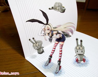 水鳥なや超厲害的《動漫3D立體畫》如此強大的作品當然要讓更多人看到啊