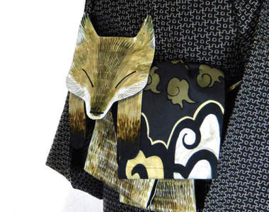 《動物和服腰帶》為和服更添玩心的動物身影全藏在背後