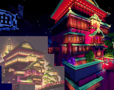 《當個創世神》完美打造神隱少女世界中的一景一物