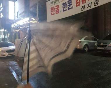 網友分享《百圓商店雨傘使用心得》強風一吹我的尷尬癌就末期了...