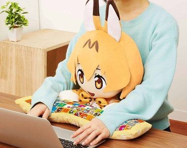 動物朋友《藪貓電腦靠枕》讓藪貓陪你一起玩電腦