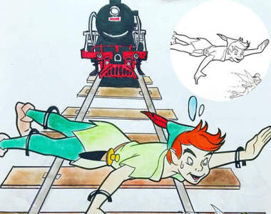 《惡搞迪士尼繪本》這樣構圖著色的創意只能給跪惹XD