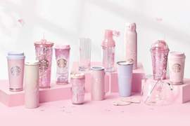 斷貨預感《2018韓國星巴克櫻花杯》光看商品圖就想打包帶走啦～