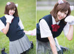 《好個大腿襪日》學生服貓耳娘的可愛要是有這種同學就好惹❤