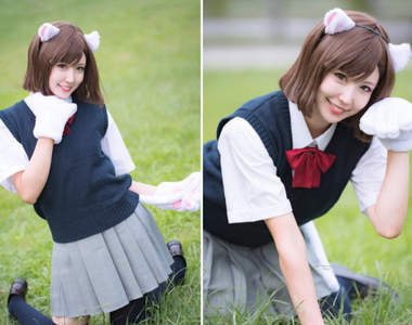 《好個大腿襪日》學生服貓耳娘的可愛要是有這種同學就好惹❤