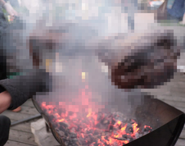 《E.T. BBQ》整隻外星人串起來燒烤 看起來肉好硬啊ww(誤)