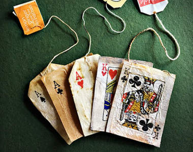 茶包變畫布《茶包藝術》喝完的茶包竟然還能這樣再利用