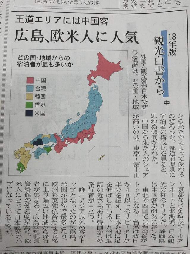 日本2018觀光白書 台灣觀光客佔領東北地區 全日本都被台灣人跑遍了