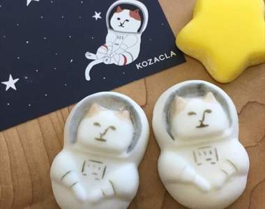 太空喵棉花糖《NYASA》放進飲料裡就像貓咪飄浮在宇宙之中~★