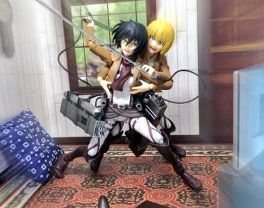 模寫《進擊的巨人》用四格漫表現角色們爆笑的日常