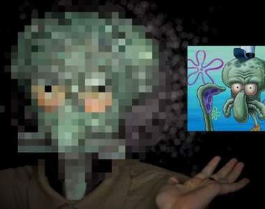 用保險套做鼻子《章魚哥仿妝》超獵奇妝容讓人想不注意都難w