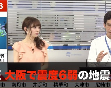 大阪強震恐怖影片《車站監視器首度公開》通勤族被震得東倒西歪……