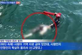 韓國釜山外海發生《只有穿牛仔褲的下半身》報案人「還以為是玩偶」