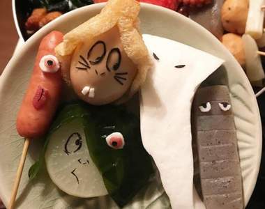 《鬼太郎》角色造型關東煮這麼可愛怎麼吃的下去