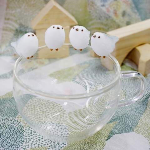 雪之妖精《银喉长尾山雀砂糖杯缘子》你怎么舍得融化牠? - 图片7 雪之妖精《银喉长尾山雀砂糖杯缘子》你怎么舍得融化牠?