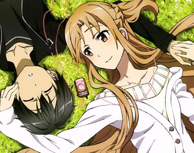 網友票選《二次元中最棒的配對》第一名不EY就是桐人與亞絲娜夫妻黨啊