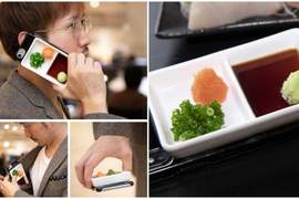 日本《超擬真調味料盤手機殼》和朋友吃日本料理時千萬別放在桌上，不然可能會…被拿去沾？