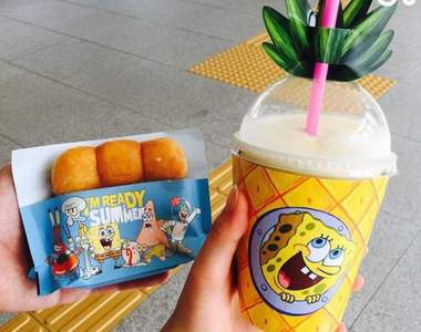 Dunkin' Donuts《海綿寶寶甜甜圈》是誰住在深海裡的大鳳梨裡~海綿寶寶♪