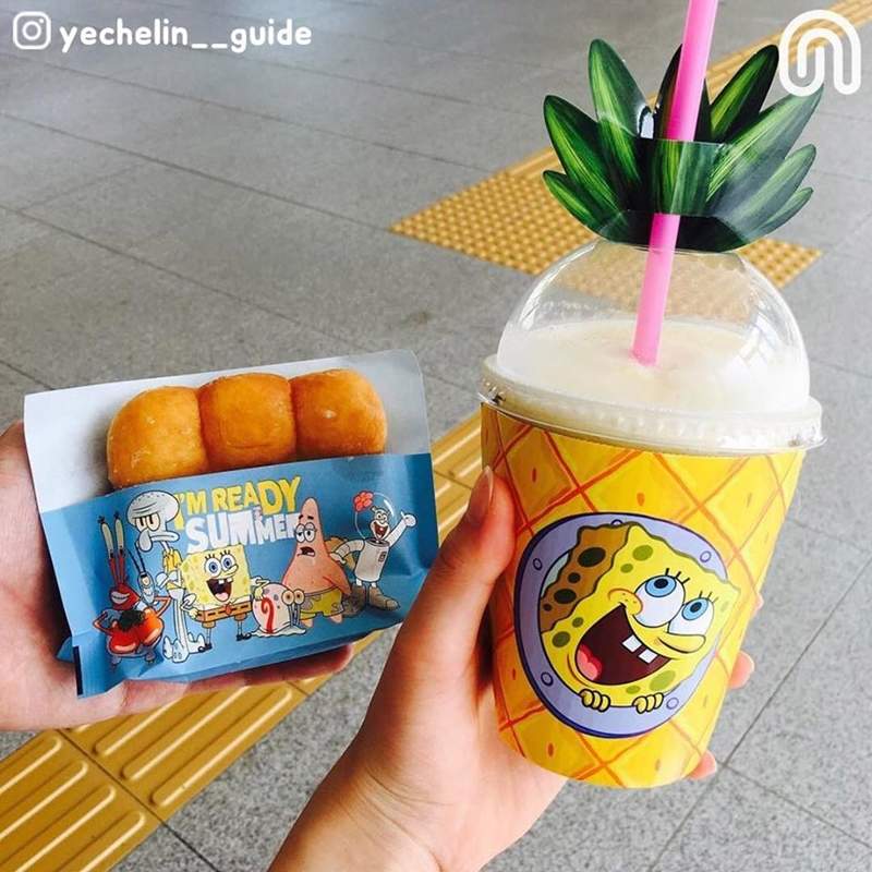 Dunkin' Donuts《海綿寶寶甜甜圈》是誰住在深海裡的大鳳梨裡~海綿寶寶♪ - 圖片1 Dunkin' Donuts《海綿寶寶甜甜圈》是誰住在深海裡的大鳳梨裡~海綿寶寶♪ - 圖片1