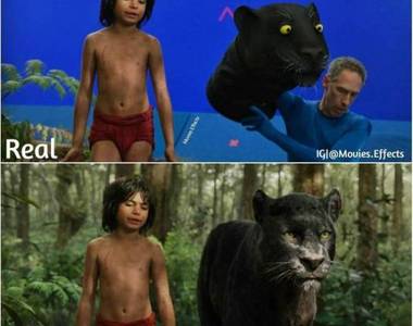 《電影特效對比IG》這裡記錄夢工廠的現實面w