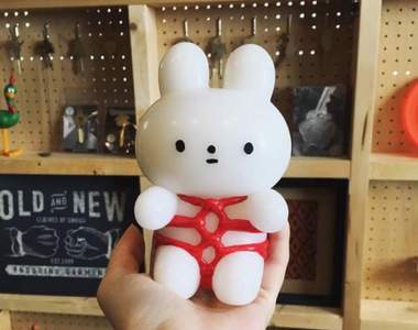 被龜甲縛綑綁的白兔《綁綁兔》身體以外不想被束縛的M氣角色