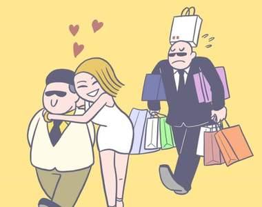 爆笑插畫《瘋狂有錢人》「有錢就是任性」就是我的座右銘不行嗎？（跩）