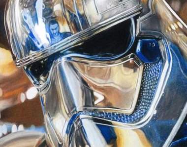 《STAR WARS：最後的絕地武士》色鉛筆畫出來的法斯瑪隊長可不是電影劇照喔