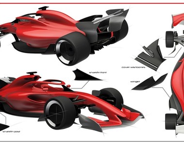 草圖曝光 《F1》2021概念賽車設計 美感大躍進