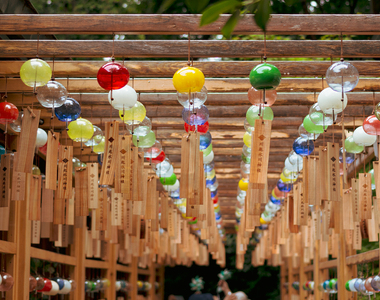 夏天的風將《川越冰川神社》的《2018結緣風鈴祭》吹奏起戀愛的風