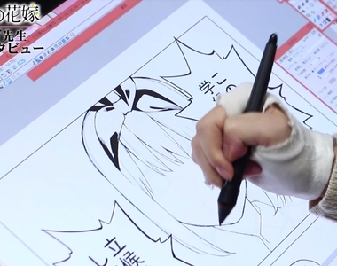 【有片】《五等分的新娘》春場蔥老師の作畫現場突撃!後悔給三玖戴耳機,畫起來好麻煩QQ