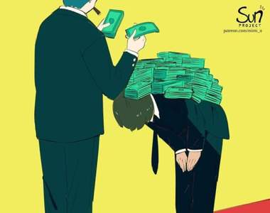 每個畫面都有寓意《暗黑系插畫》為五斗米折腰的心情誰人知(哭)