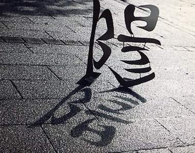 日本字體藝術家《野村一晟創作的文字藝術作品》正的看倒著看意義大不同