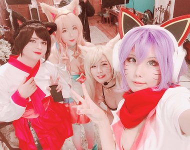 這麼可愛一定是男孩子《Sneaky與螺旋貓Cosplay合作》四種Skin阿璃任君挑選~