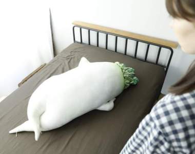 《性感大根抱枕》那姿勢性感的白蘿蔔終於變成抱枕降臨你家(?)