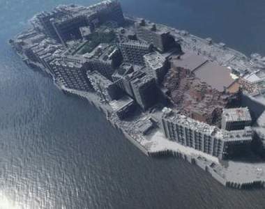 《麥塊軍艦島》作者太有心完整重現端島實地景物