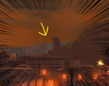 《遊戲中的哥吉拉彩蛋》雖然遠遠看不太像但你知道版權這種東西~嗯哼