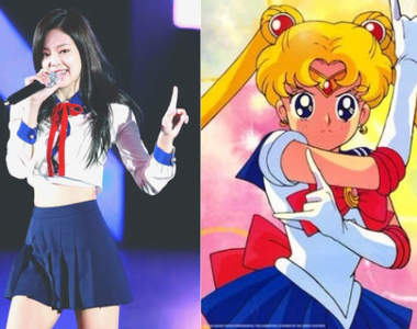 美少女戰士狂粉《Jennie在舞台身穿水手月亮服裝》沒想到竟然是剪了GUCCI 