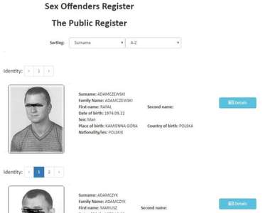 比戰鬥民族還狂《波蘭政府公開所有性侵犯資訊》高達154頁名單超詳細