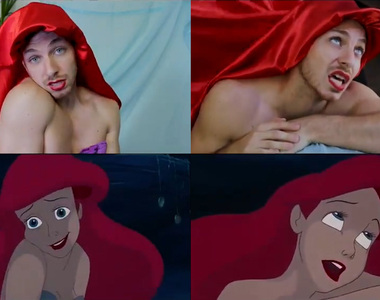 網路話題《Alex Ramires》Cospaly小美人魚 模仿經典片段 像到不行XD