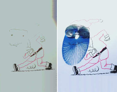 《影子塗鴉藝術》拍成影片才知道這個創意有多神XD