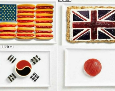 看了我都餓了《用食物展現各個國家國旗》美國看起來超好吃der