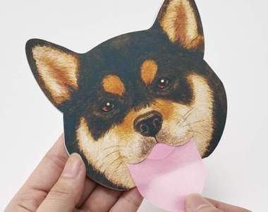 《柴犬吸油面紙》這次換阿柴來幫你舔去臉上多餘的油脂(欸)