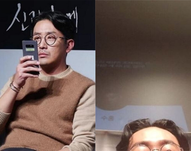 年紀大的朋友自拍方式(?)《河正宇》謎之自拍引起影迷討論