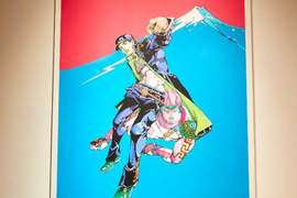 《荒木飛呂彥原畫展》被警備員看到我擺POSE覺得好羞恥~JOJO 《荒木飛呂彥原畫展》被警備員看到我擺POSE覺得好羞恥~JOJO