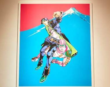 《荒木飛呂彥原畫展》被警備員看到我擺POSE覺得好羞恥～JOJO